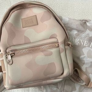 Dagne Dover Pink and Cream Camouflage Backpack
